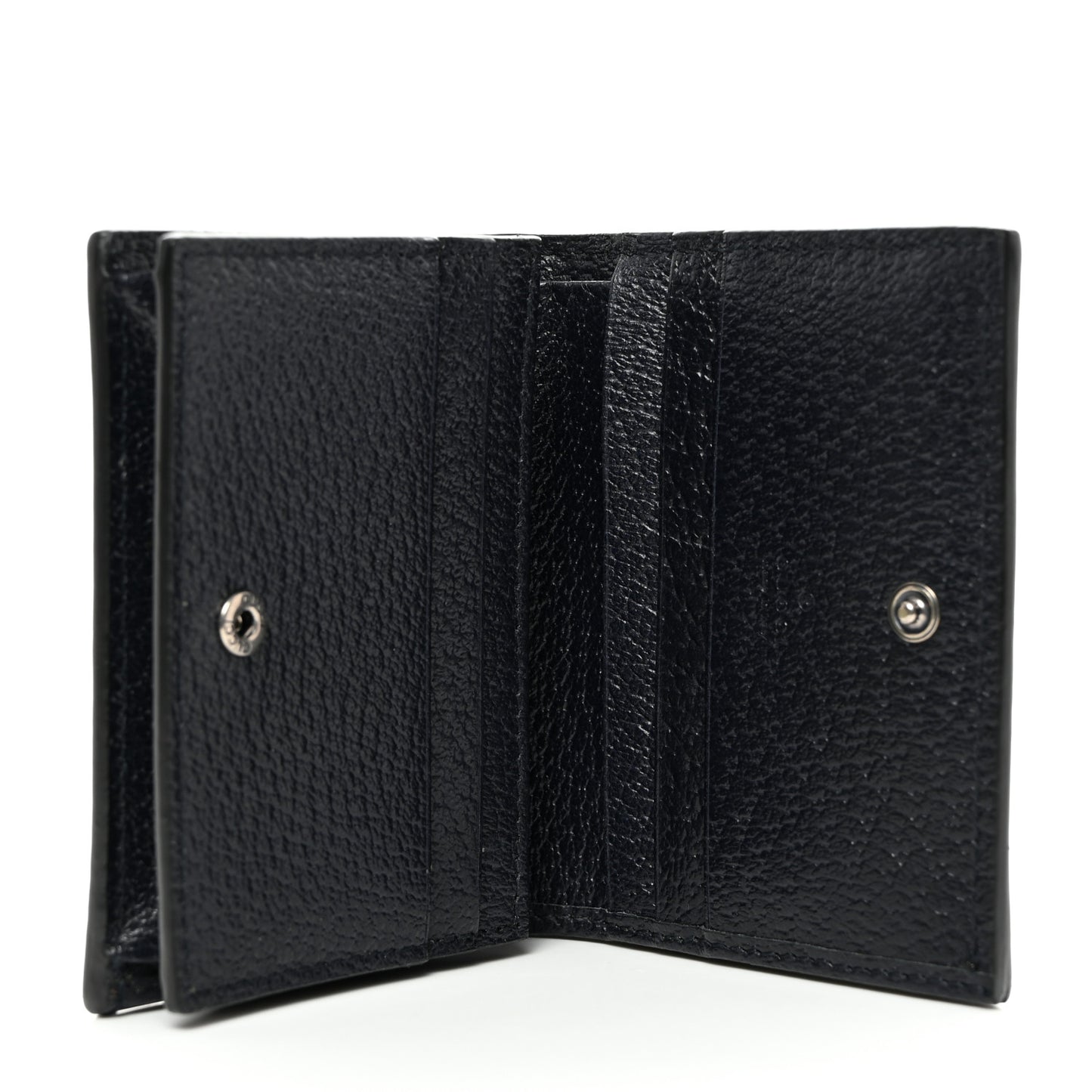 GG Supreme Monogram Textured Dollar Calfskin Web Ophidia Card Case Beige Blue