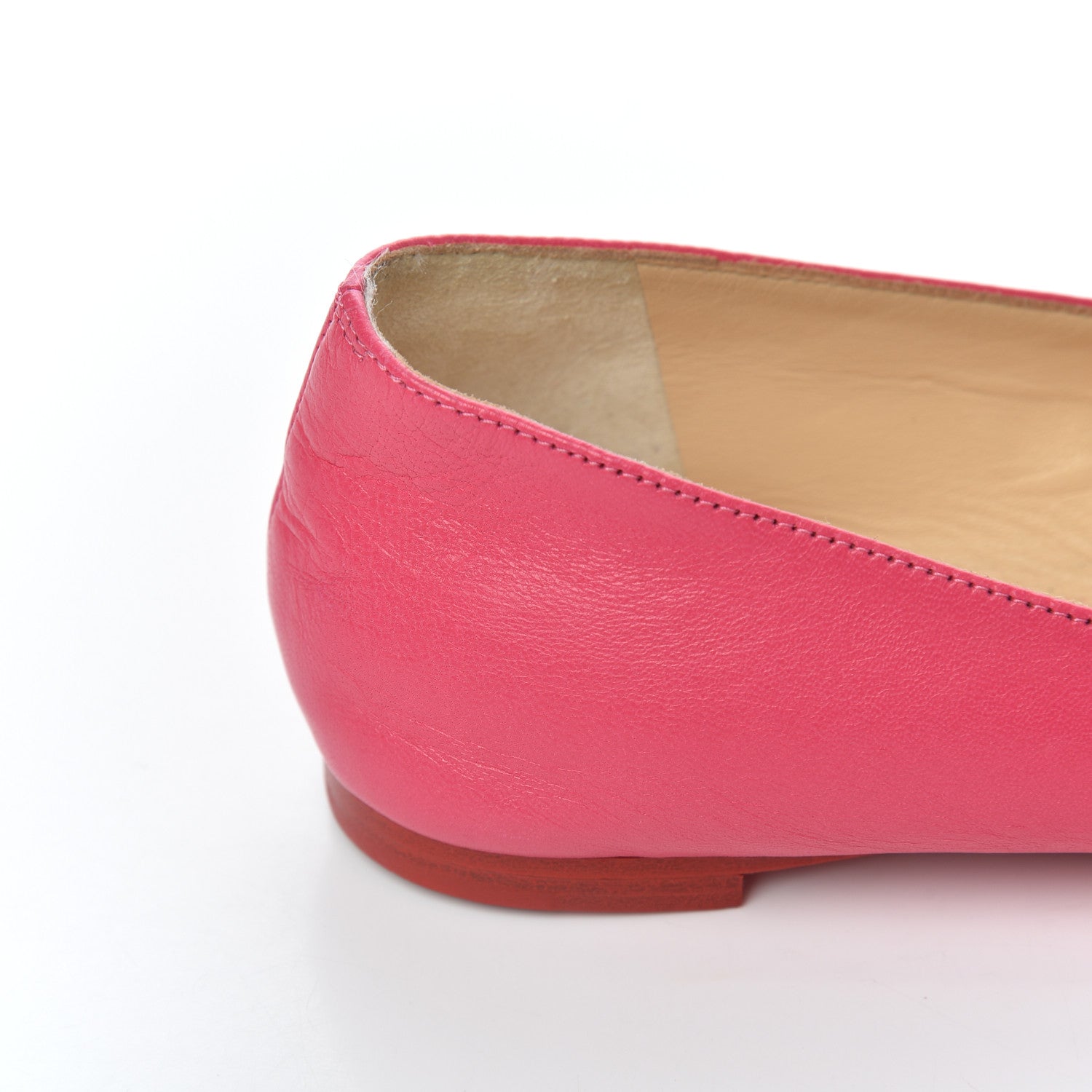 Christian Louboutin Shiny Nappa Ballalla Flats 37.5 Darling 13 of 16