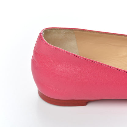 Christian Louboutin Shiny Nappa Ballalla Flats 37.5 Darling 13 of 16