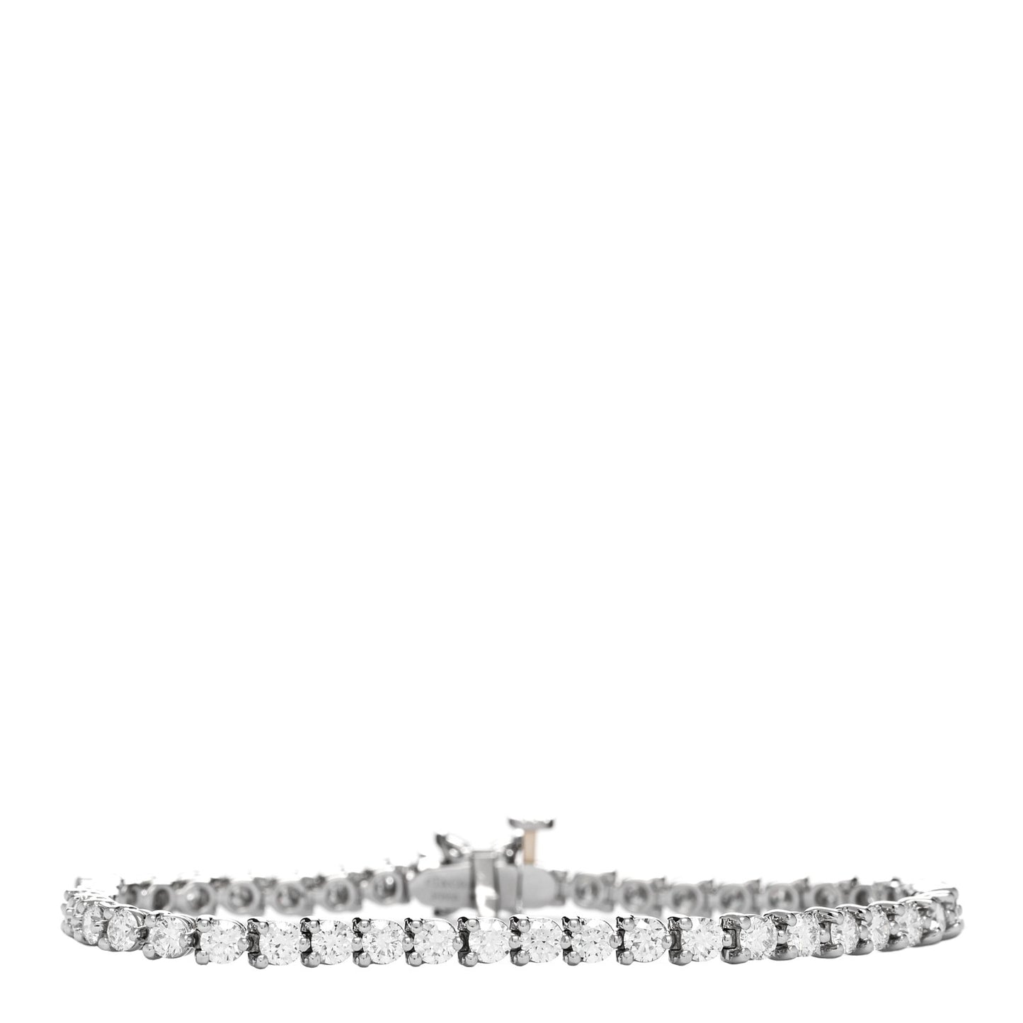 Platinum Diamond 4.49ctw Victoria Tennis Bracelet