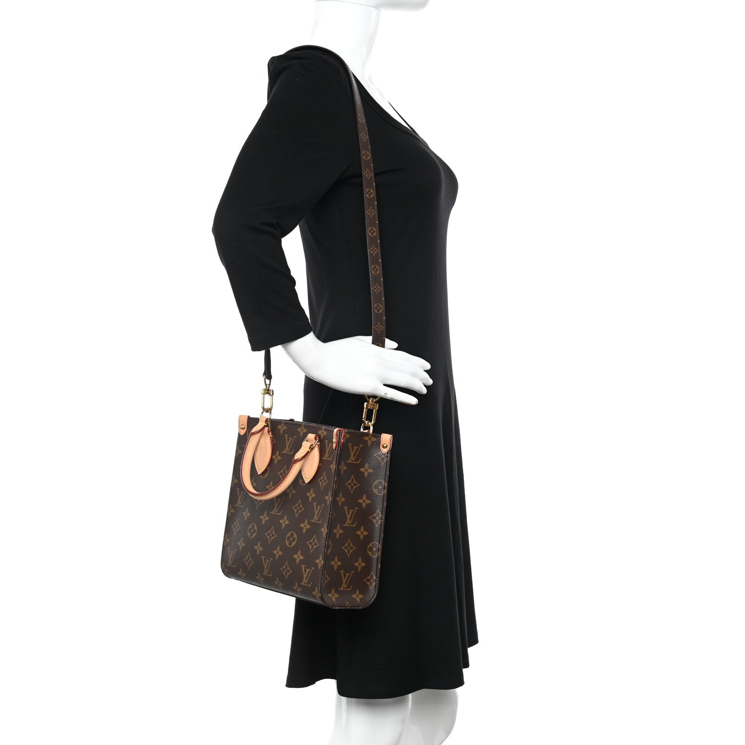 Louis Vuitton Monogram Sac Plat BB 2 of 10