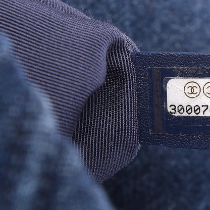 Chanel Denim Quilted Large Chanel 19 Flap Blue 7 of 9