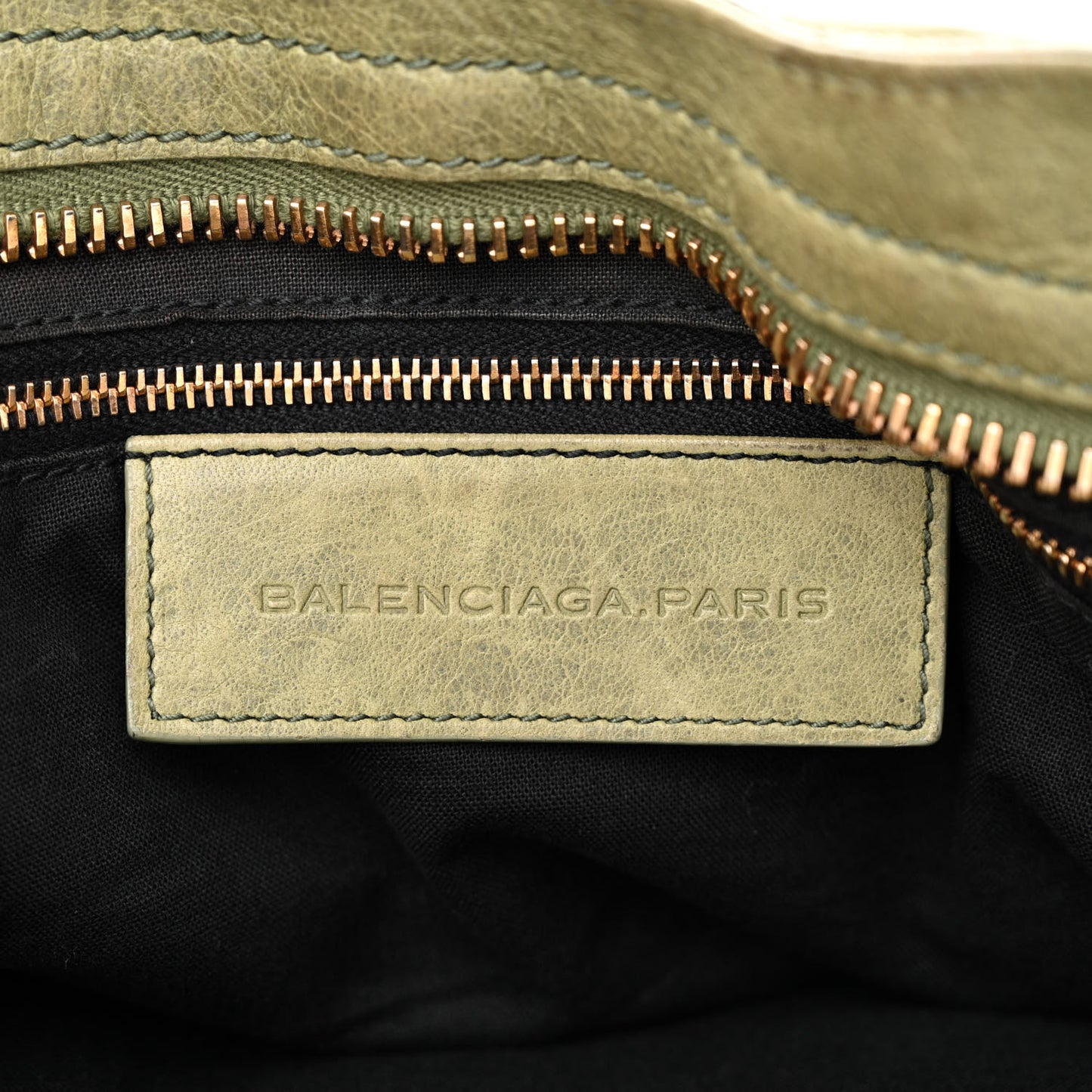 Agneau Giant 21 Rose Gold Hardware City Light Olive