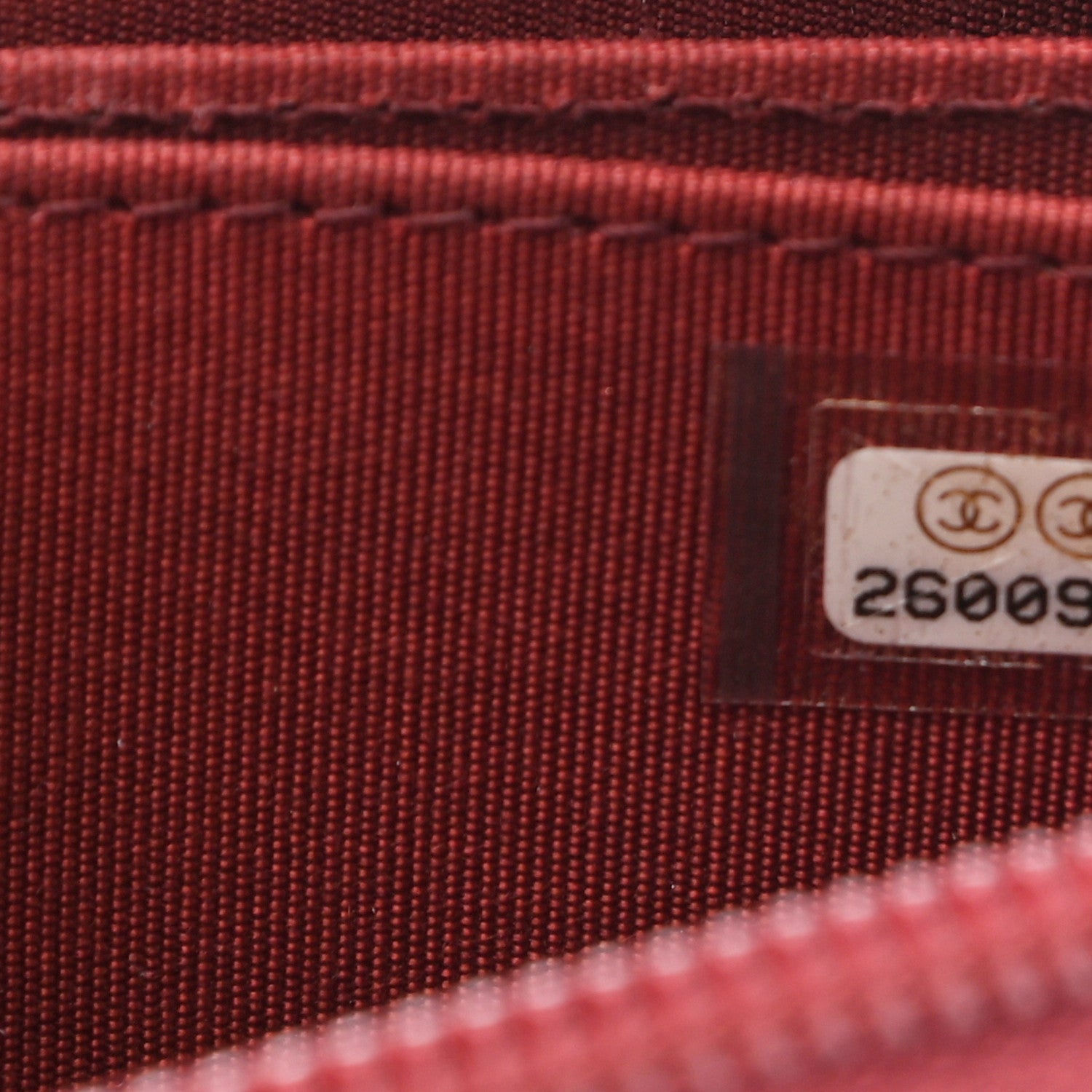 Chanel Caviar Quilted Boy Zip Around Coin Purse Wallet Burgundy 7 of 8