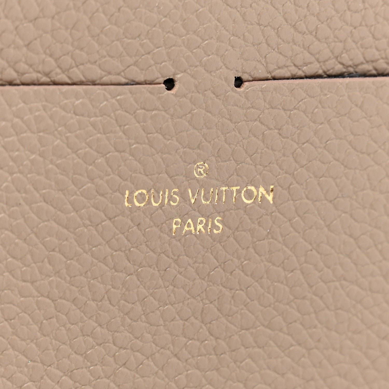 Louis Vuitton Calfskin Felicie Chain Wallet Card Holder Insert Tourterelle 6 of 6