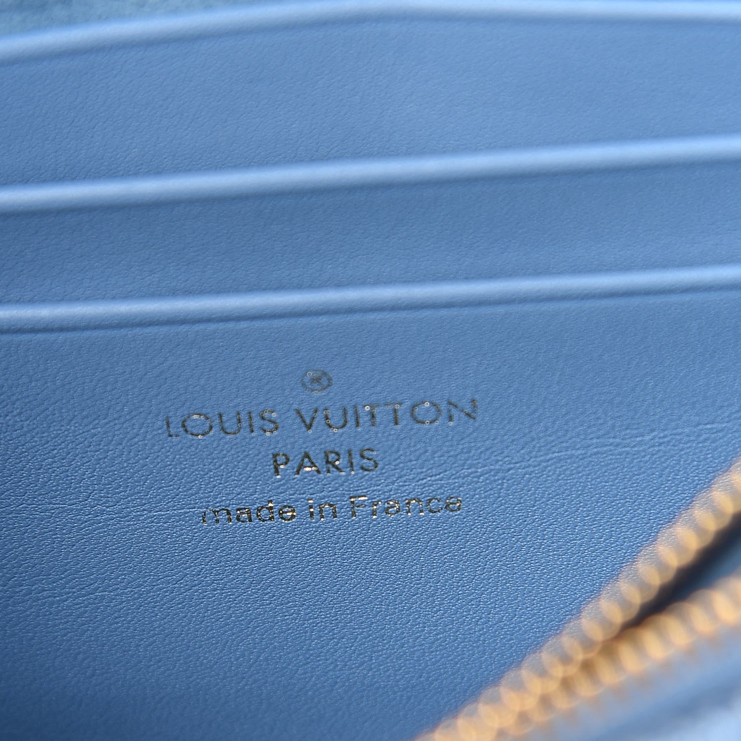 Louis Vuitton Embroidered Monogram Denim New Wave Chain Pochette Blue 8 of 10