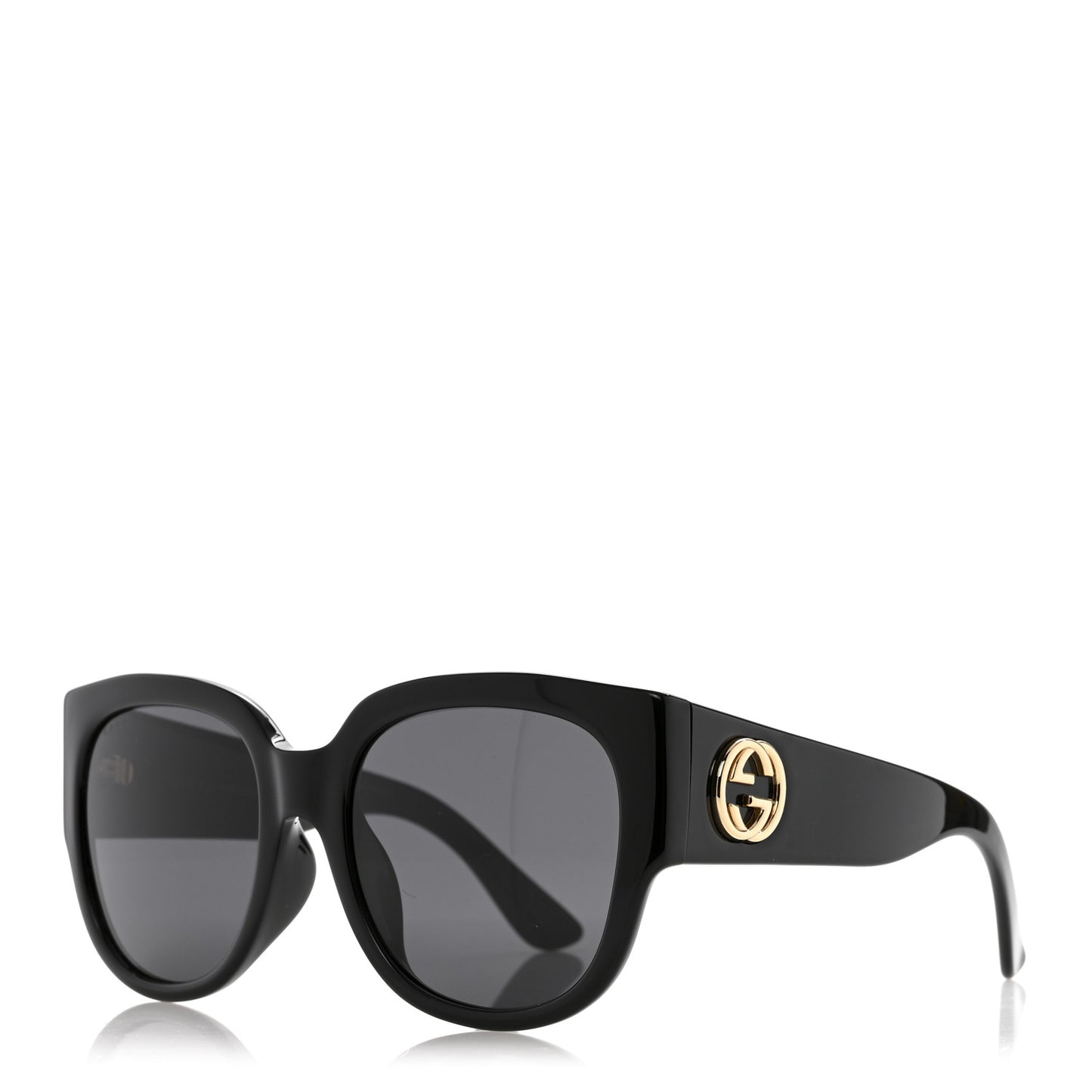 Acetate Square Frame Sunglasses GG0142SA Black