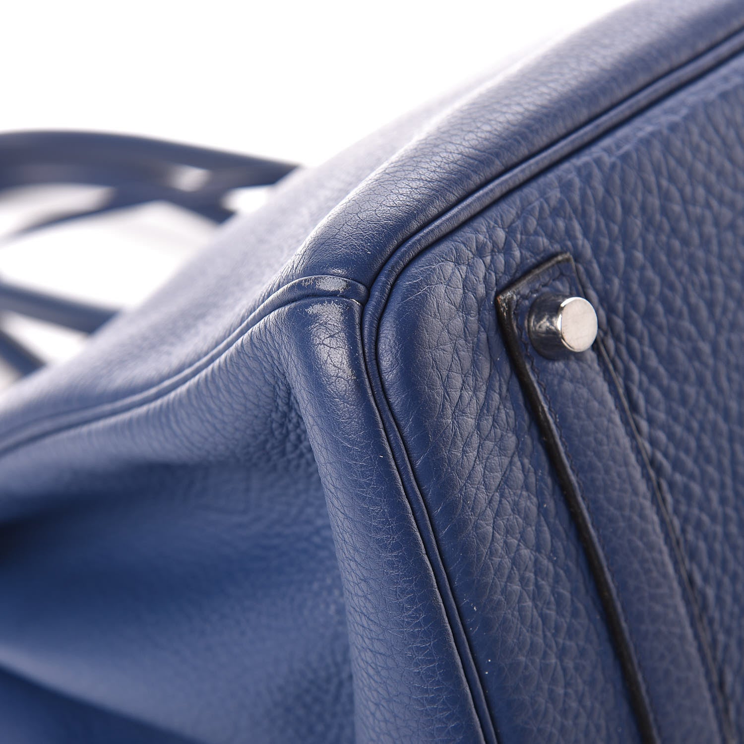 Hermes Taurillon Clemence Birkin 35 Bleu Brighton 12 of 16