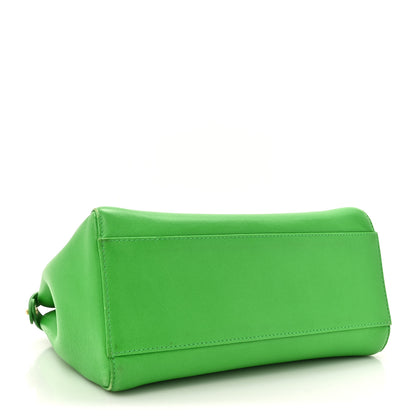 Fendi Nappa Mini Peekaboo Iconic Satchel Tomatillo 4 of 16