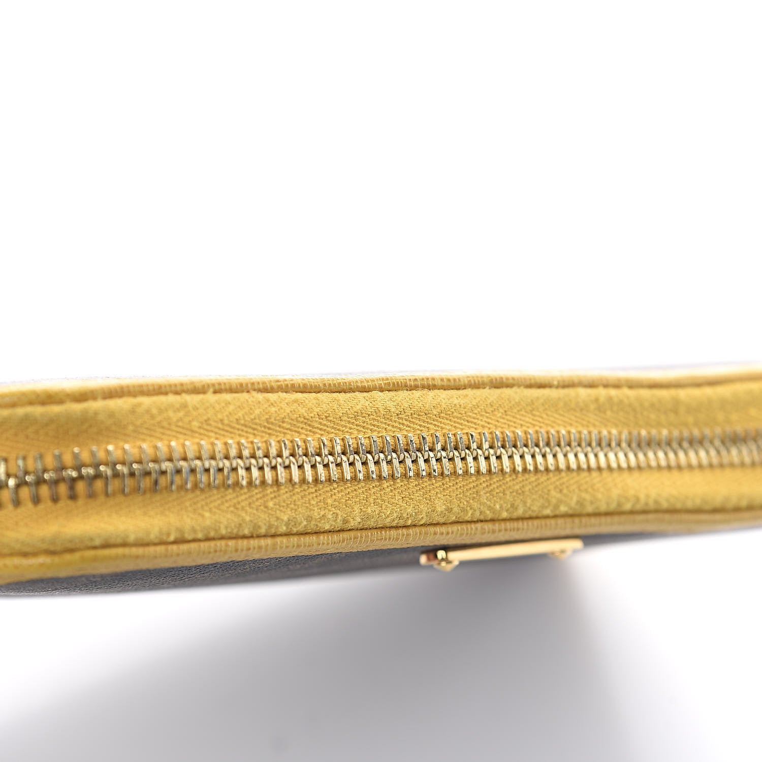 Fendi Zucca Spalmati Vitelllo Elite Zip Around Wallet Tobacco Yellow 8 of 11