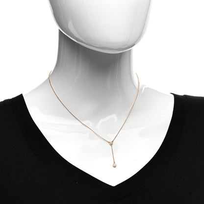 Tiffany 18K Rose Gold Diamond Elsa Peretti Diamonds by the Yard Lariat Necklace 2 of 5