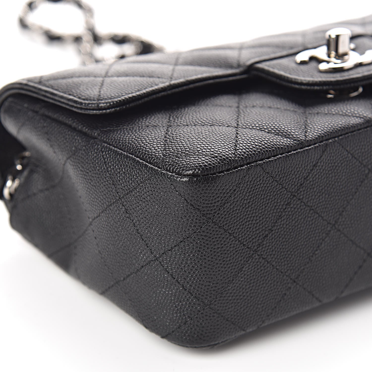 Chanel Caviar Quilted Mini Rectangular Flap Black 9 of 11
