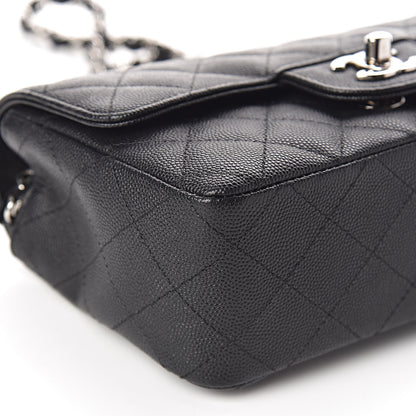 Chanel Caviar Quilted Mini Rectangular Flap Black 9 of 11