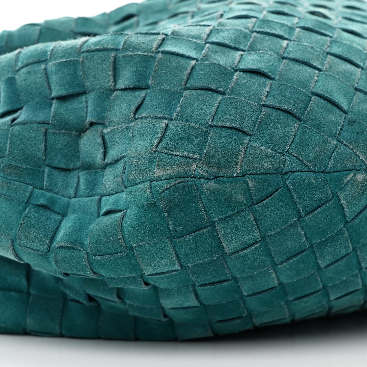 Bottega Veneta Suede Intrecciato Teen Jodie Hobo Petroleum Blue 9 of 10