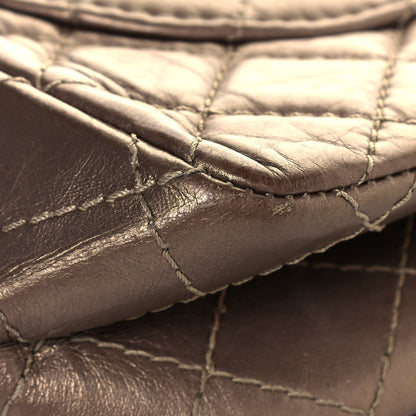 Chanel Metallic Aged Calfskin Quilted 2.55 Reissue 225 Flap Dark Gold 12 of 17