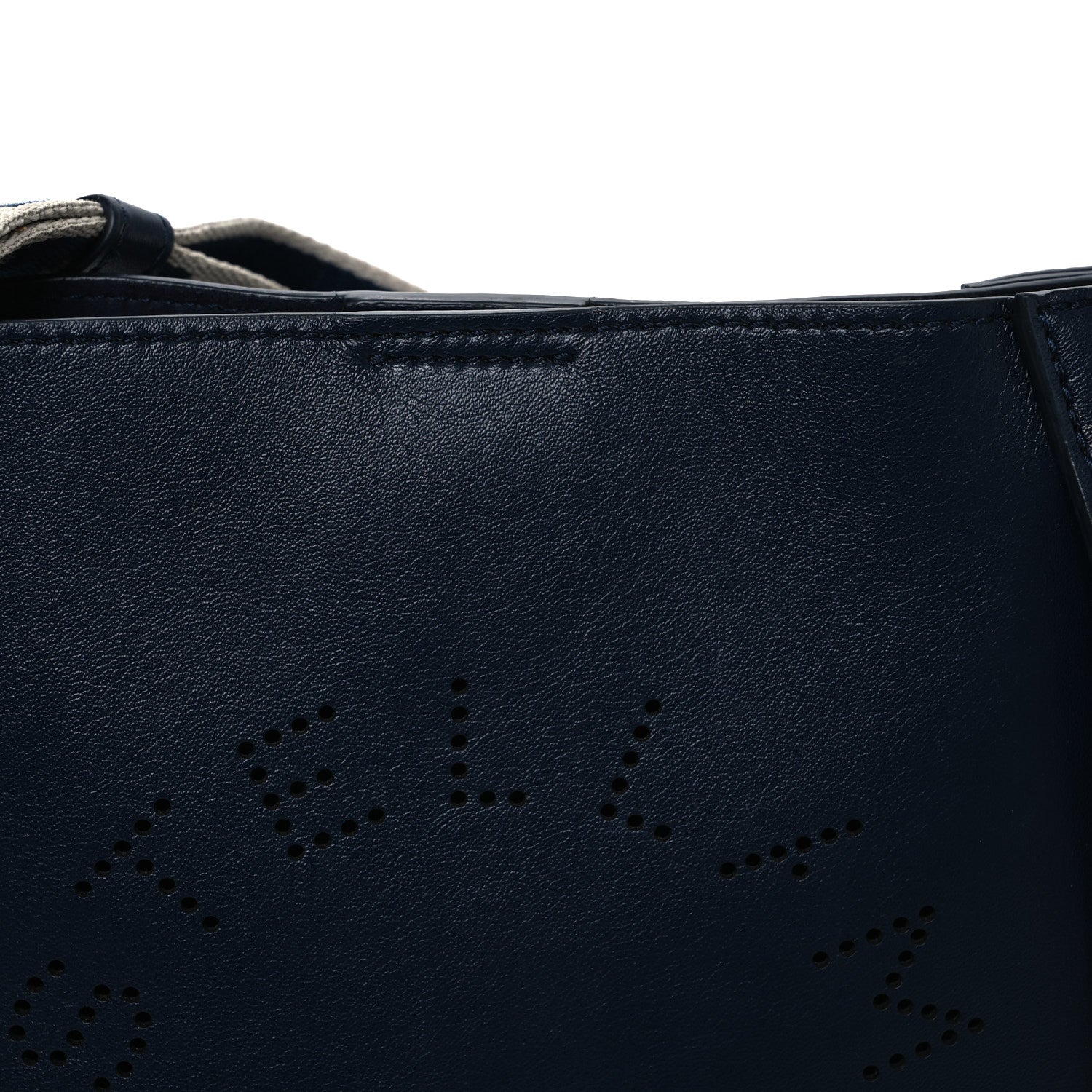 Stella McCartney Eco Alter Nappa Perforated Logo Mini Crossbody Navy 7 of 9