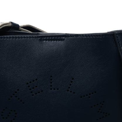 Stella McCartney Eco Alter Nappa Perforated Logo Mini Crossbody Navy 7 of 9