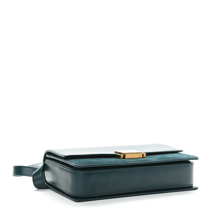 Saint Laurent Smooth Calfskin Suede Medium Bellechasse Dark Turquoise 4 of 8