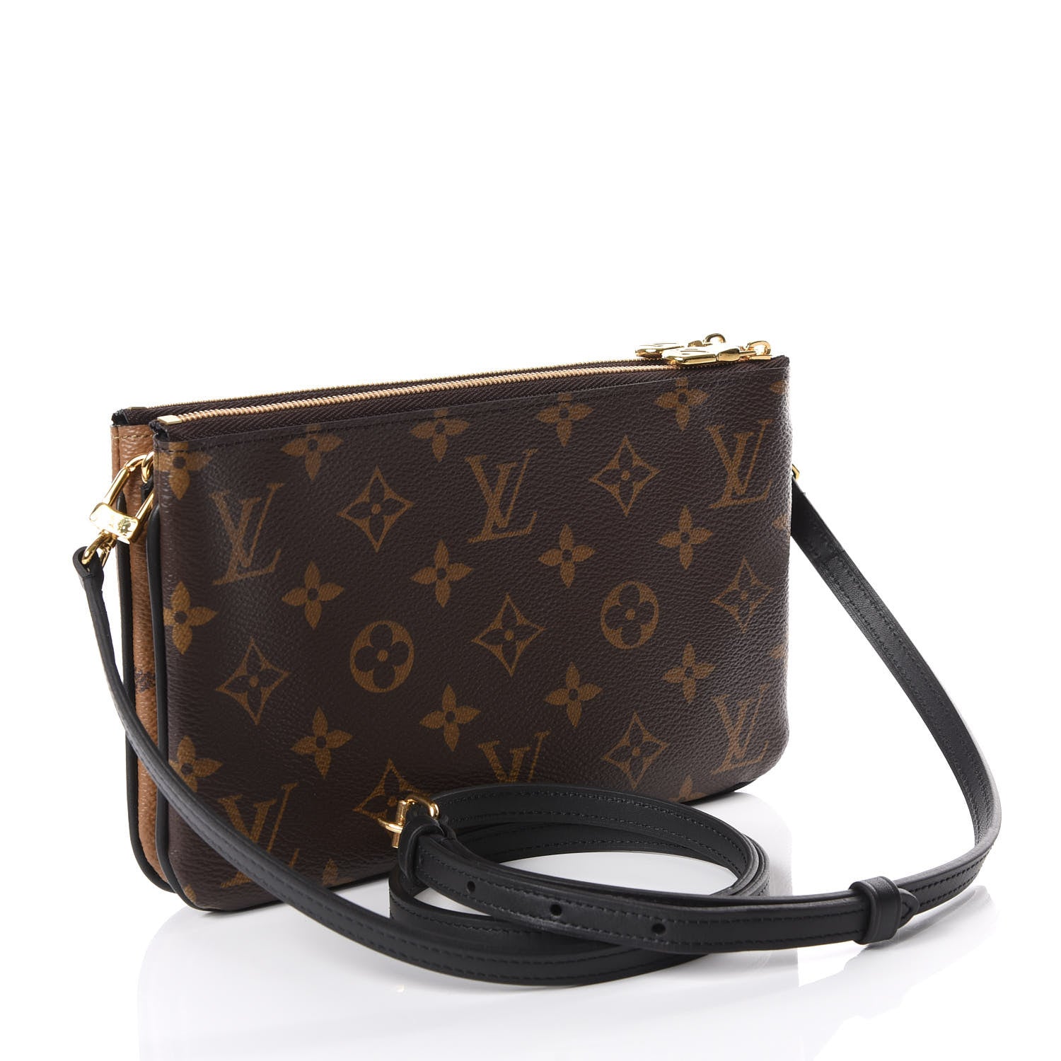 Louis Vuitton Reverse Monogram Giant Double Zip Pochette 2 of 10