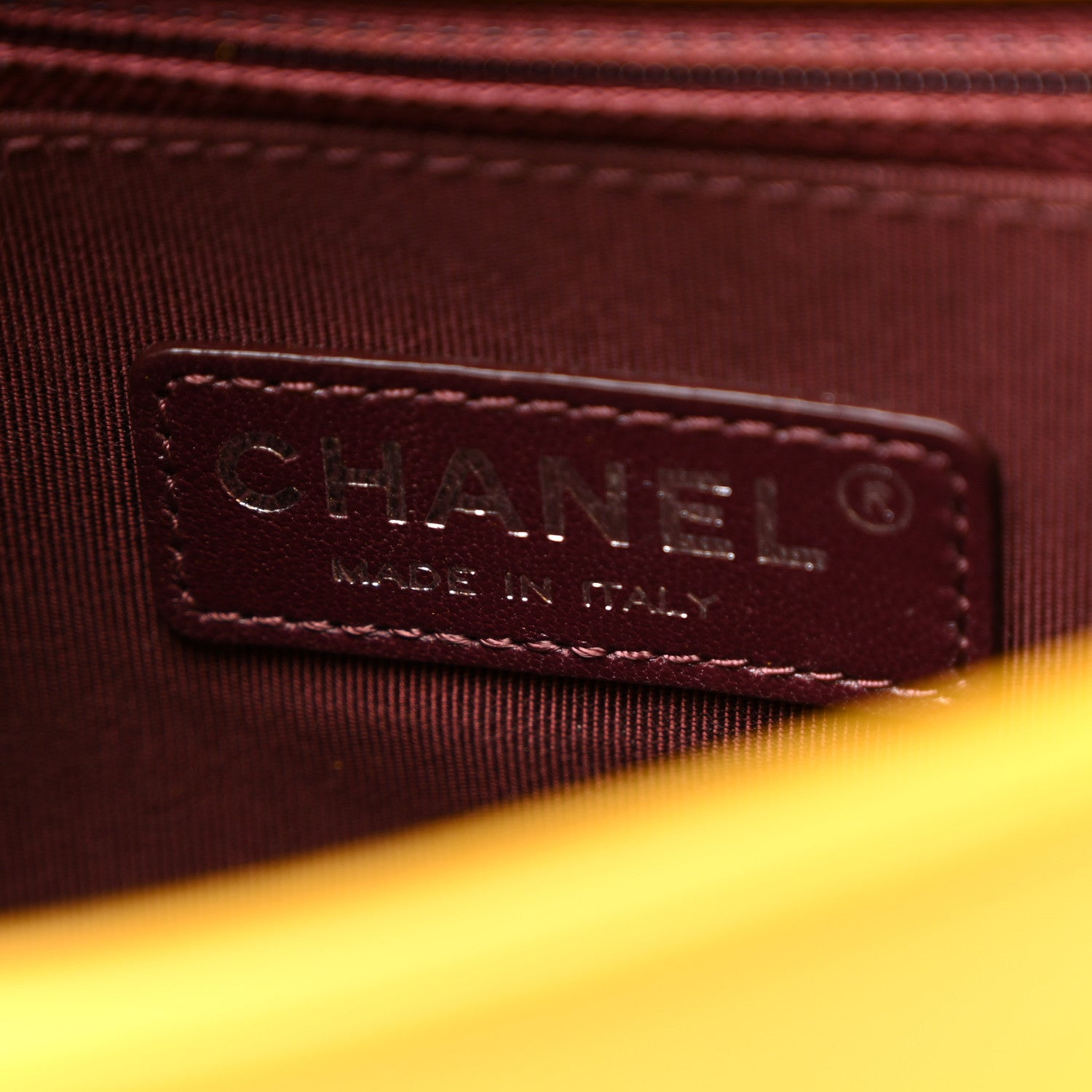 Chanel Glazed Calfskin Quilted Small Coco Boy Flap Yellow 6 of 10