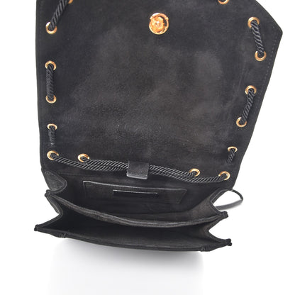 Saint Laurent Suede Medium Monogram Fetish Satchel Black 5 of 7