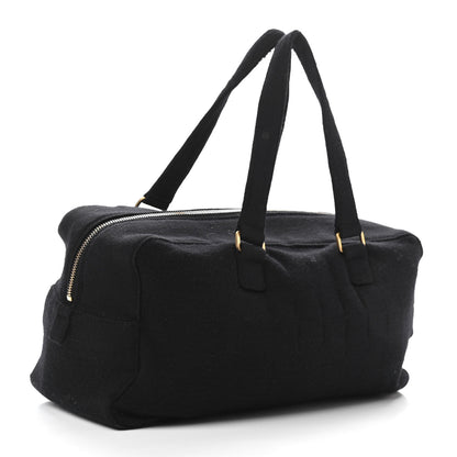 Chanel Jersey Square Quilted Bowler Black 2 of 13