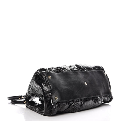 Gucci Python Large D Ring Hobo Black 4 of 12