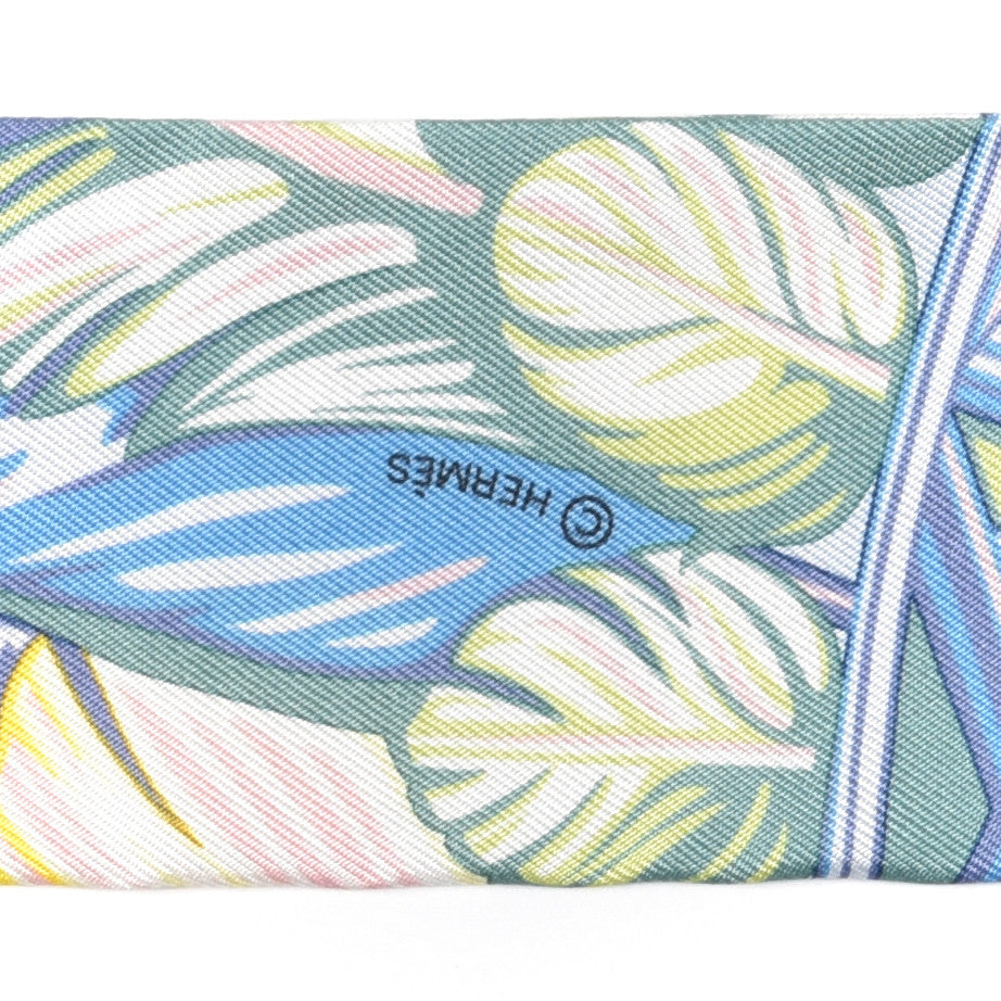 Silk La Danse Pacifique Twilly Bleu Ciel Vert Rose