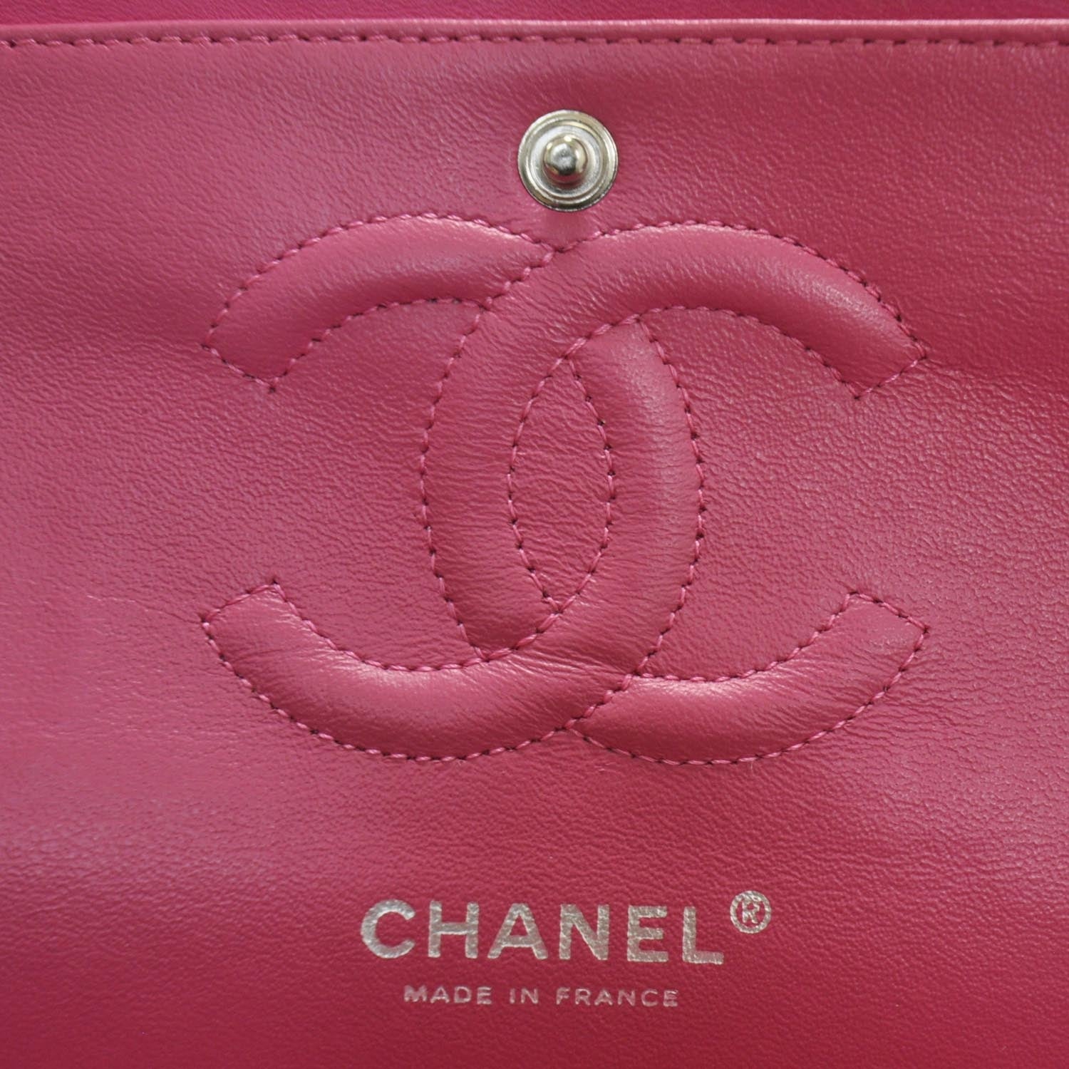 Chanel Patent Quilted Medium Double Flap Pink 7 of 10
