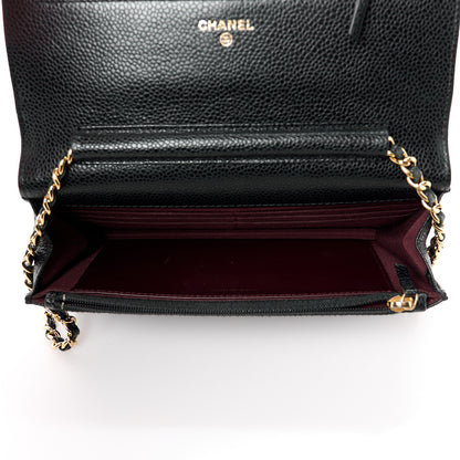 Chanel Caviar Quilted Wallet on Chain WOC Black 5 of 13