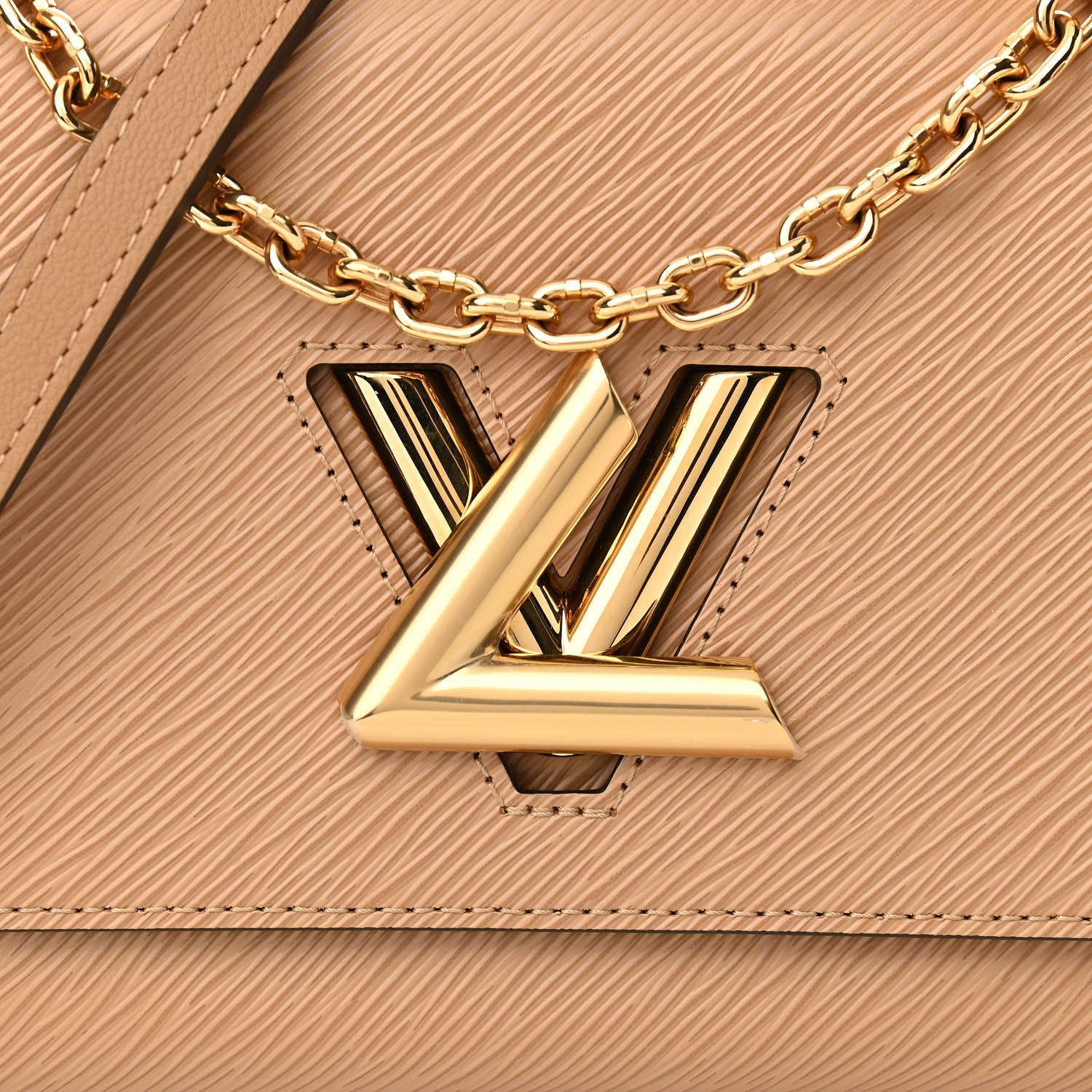 Louis Vuitton Epi Twist Shoulder Bag MM Camel 7 of 9