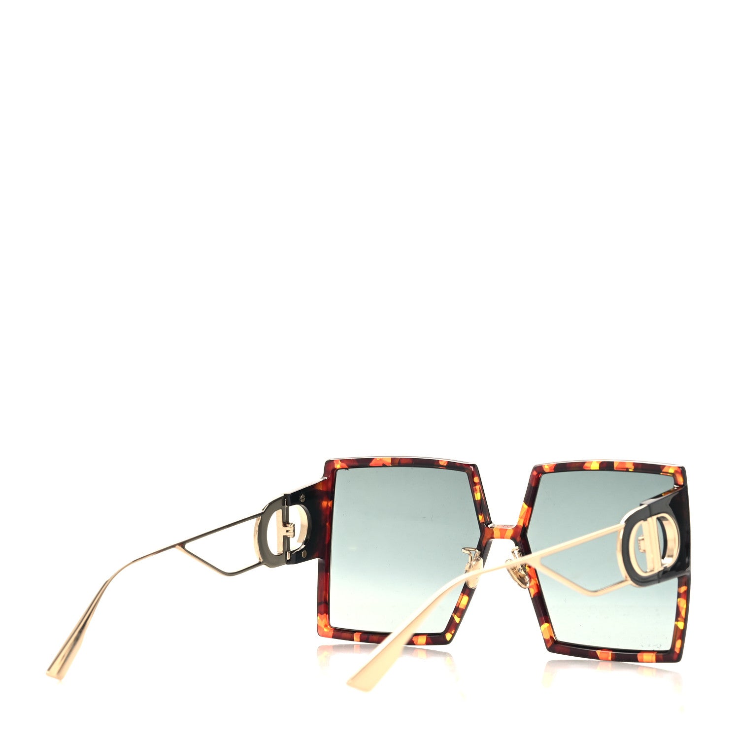 Christian Dior Acetate Square 30 Montaigne Sunglasses Tortoise 4 of 9