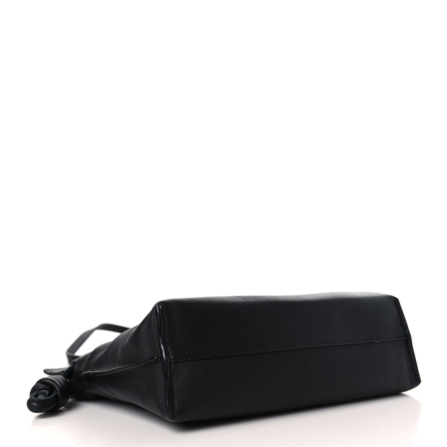 Calfskin Mini Flamenco Knot Clutch Black