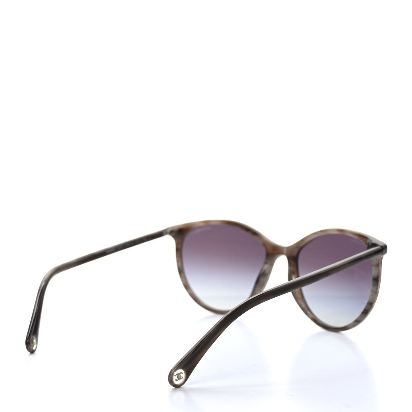Acetate Polarized Pantos Cat Eye Sunglasses 5448 Grey