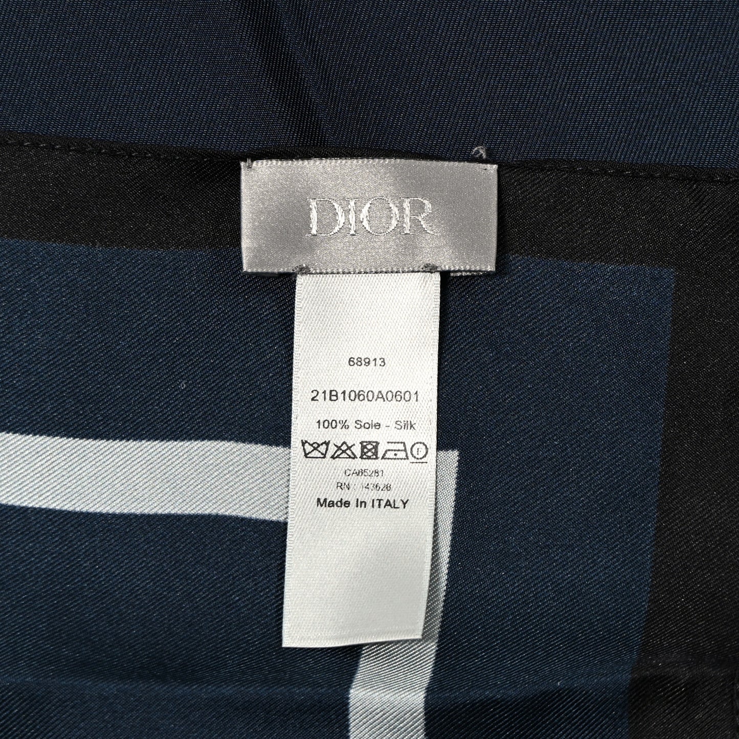 Silk Avenue Montaigne Square Scarf Blue