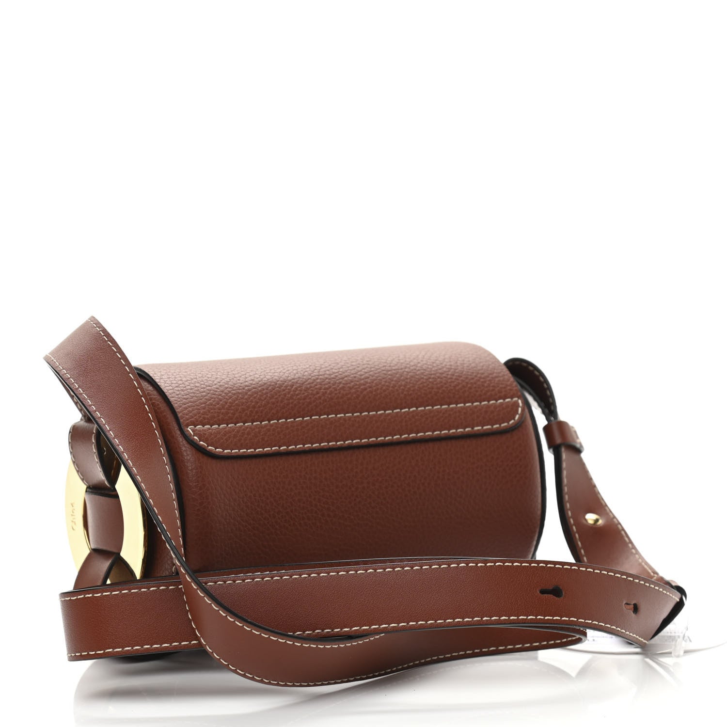 Chloe Small Grain Smooth Calfskin Mini Darryl Crossbody Sepia Brown 3 of 10