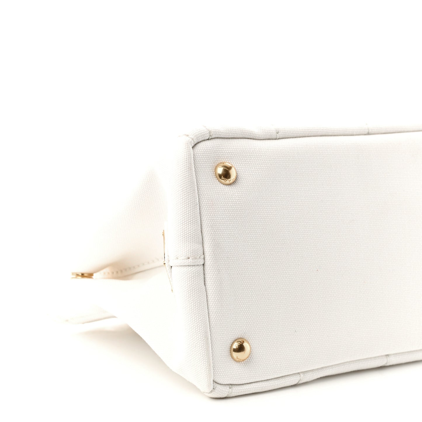 Canapa Small Logo Tote White Blue