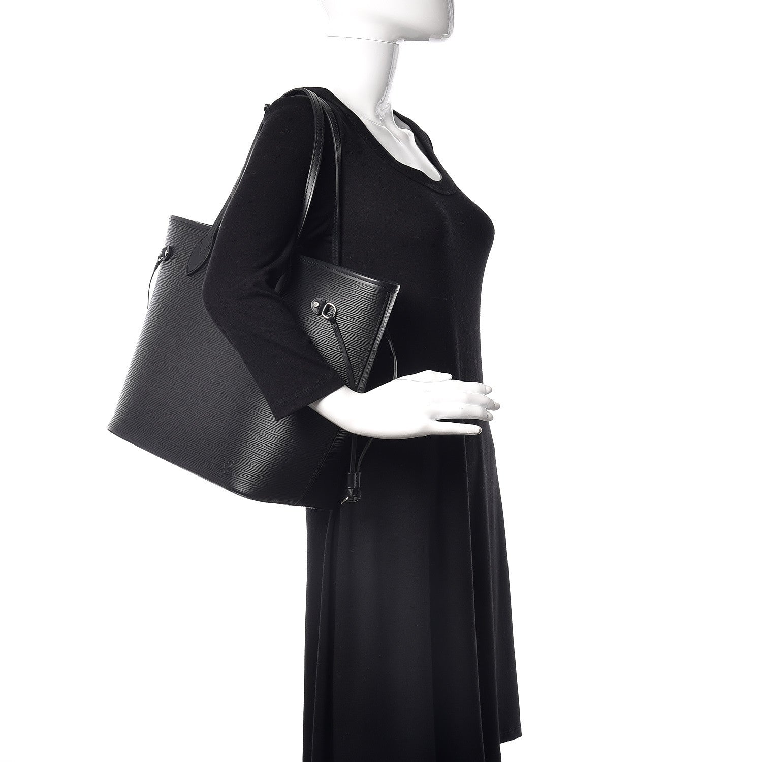 Louis Vuitton Epi Neverfull MM Black 2 of 12