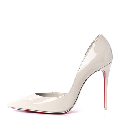 Christian Louboutin Patent Iriza 100 Pumps 38.5 White 1 of 7