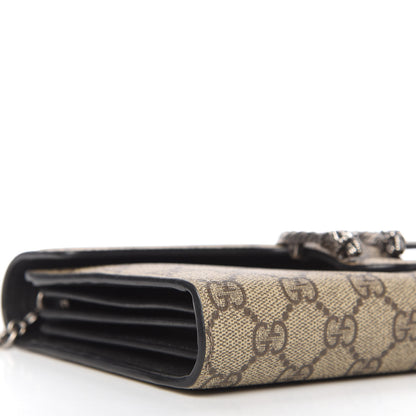 Gucci GG Supreme Monogram Mini Dionysus Chain Wallet Beige Black 6 of 11
