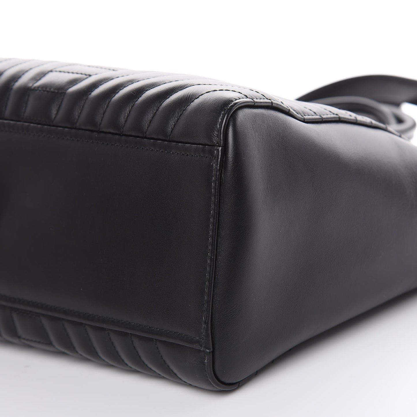 Soft Calfskin Impunture Diagramme Tote Black