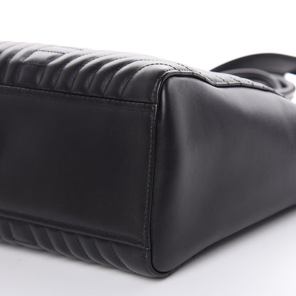 Prada Soft Calfskin Impunture Diagramme Tote Black 9 of 11