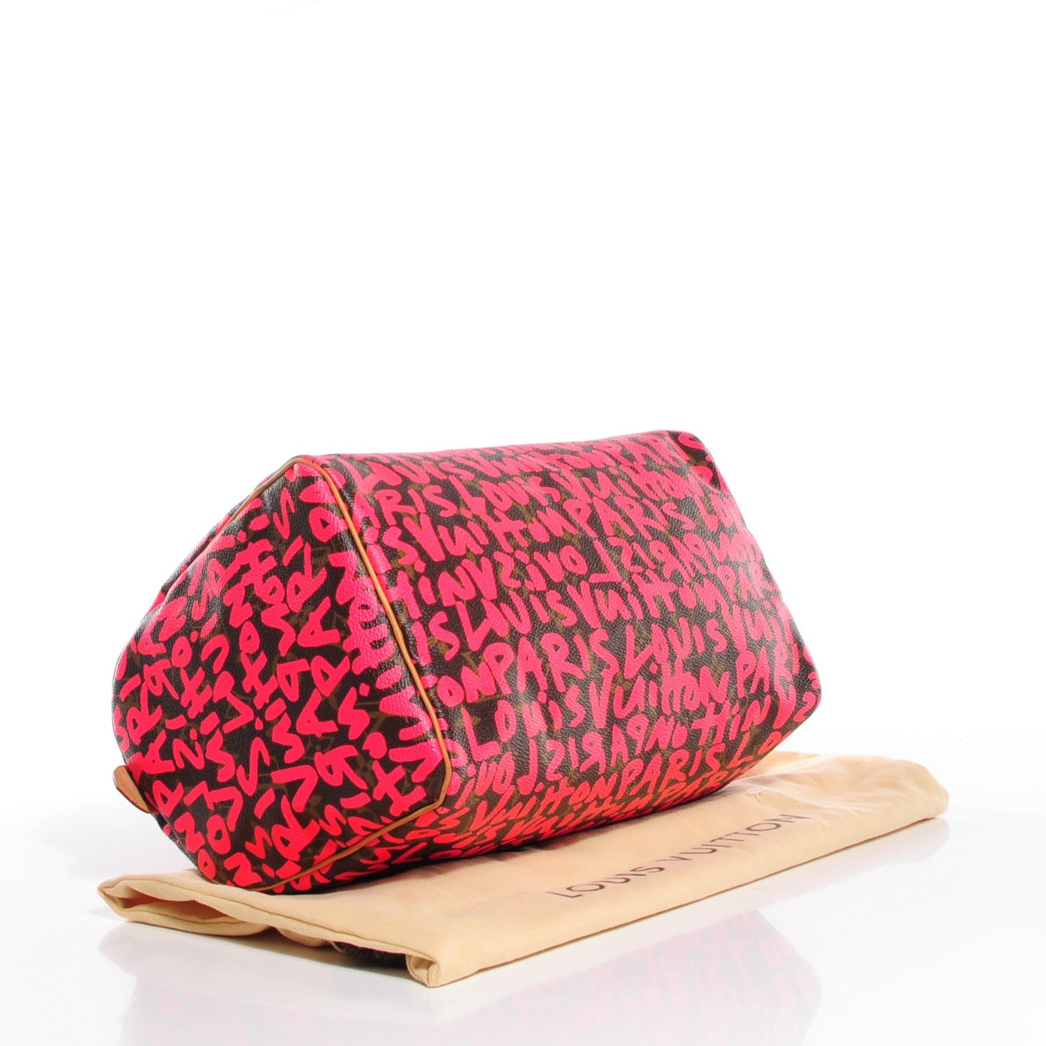 Louis Vuitton Monogram Graffiti Speedy 30 Fuchsia 4 of 7