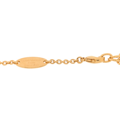 Louis Vuitton Metal Crystal LV Iconic Bracelet Gold 3 of 4