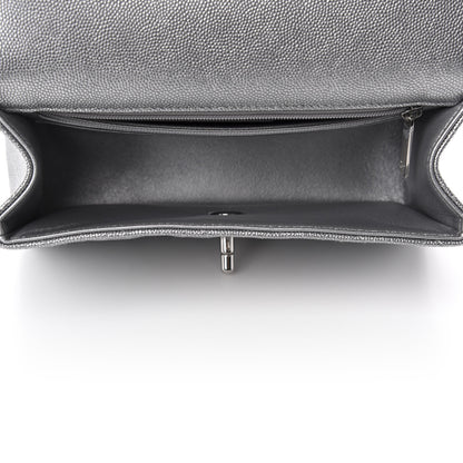 Chanel Metallic Caviar Quilted Mini Top Handle Rectangular Flap Silver 5 of 10
