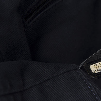 Chanel Denim Small Deauville Tote Dark Blue 7 of 10