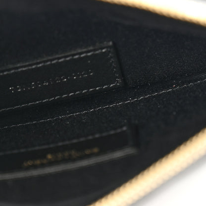 Saint Laurent Grain De Poudre Matelasse Chevron Monogram Bill Pouch Storm 5 of 7