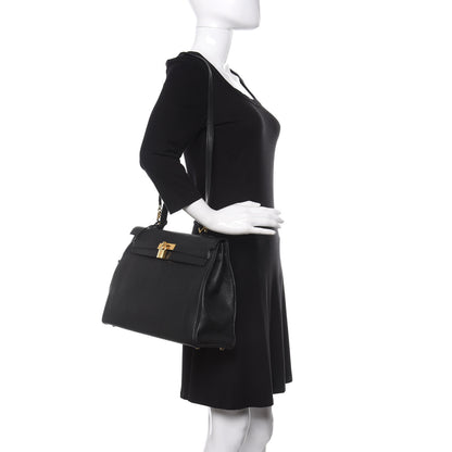 Hermes Togo Kelly Retourne 35 Black 2 of 16