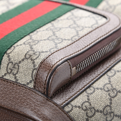 Gucci GG Supreme Monogram Calfskin Web Small Ophidia Day Backpack Beige Ebony New Acero 10 of 10