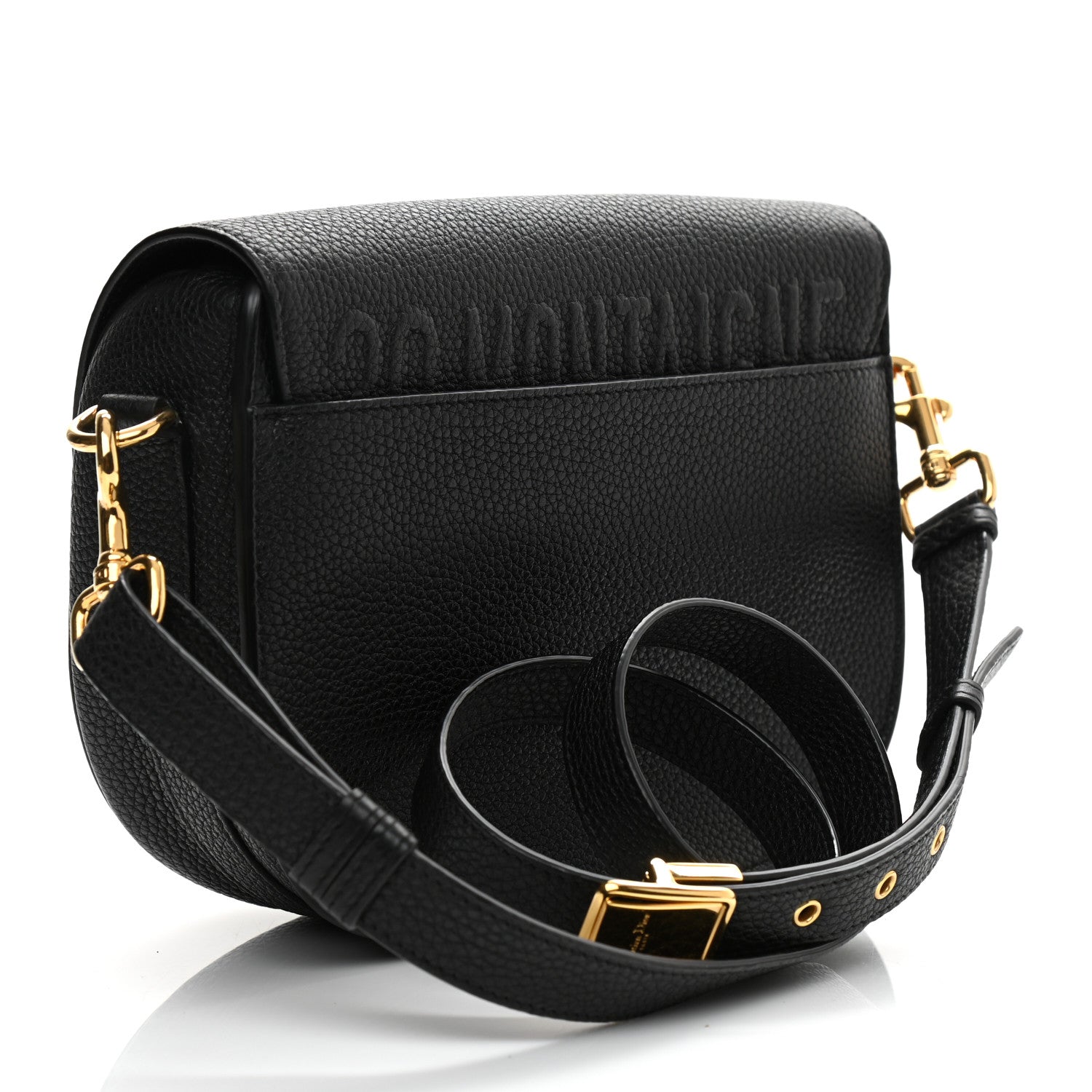 Christian Dior Grained Calfskin Medium Bobby Flap Black 3 of 9